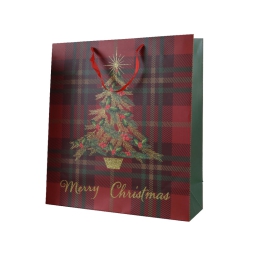 SHOPPER 12X30H42CM NATALE DECORO ALBERO