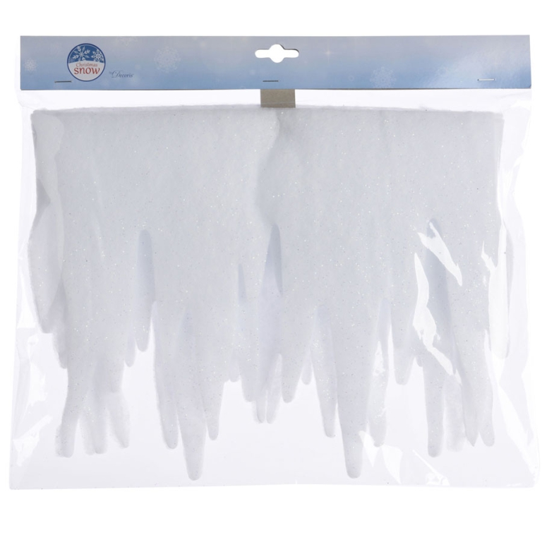 STRISCIA 2MT GHIACCIOLI GLITTER BIANCO