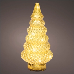 ALBERO ORO LED LUCE BIANCA H25,5CM 15L