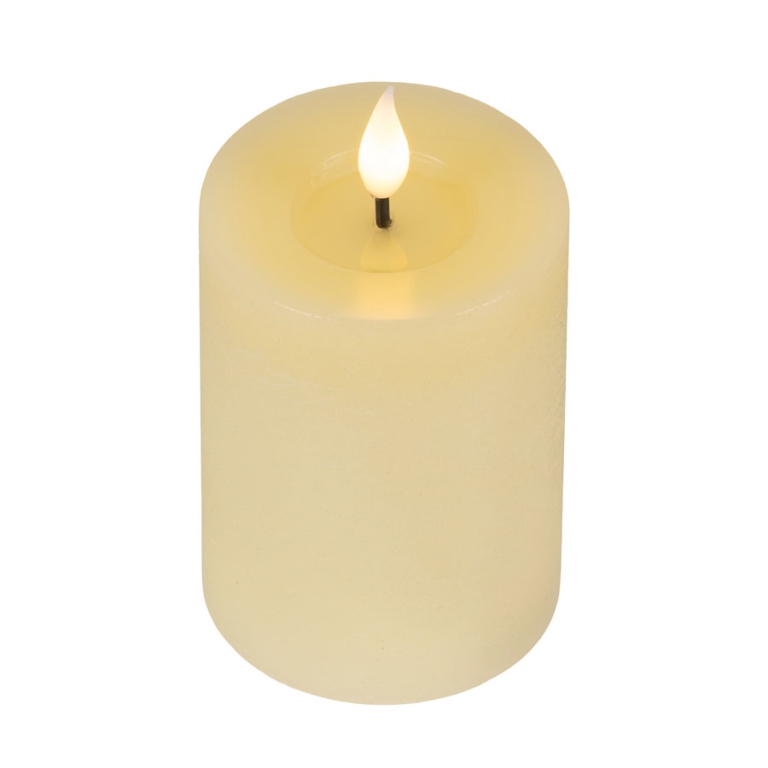 CANDELA AVORIO LED LUCE  BIANCA H13,5CM 1L 5
