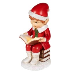 ELFO CON LIBRO LED H23,50CM