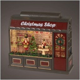 SCENARIO LED SFERACQUA   H21,50CM NEGOZIO NATALE