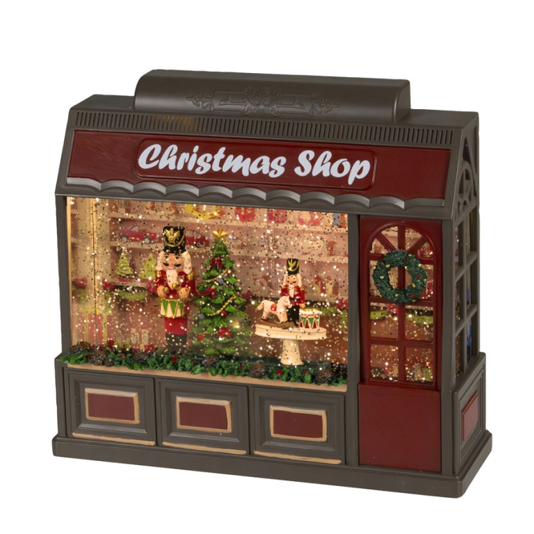 SCENARIO LED SFERACQUA   H21,50CM NEGOZIO NATALE 2