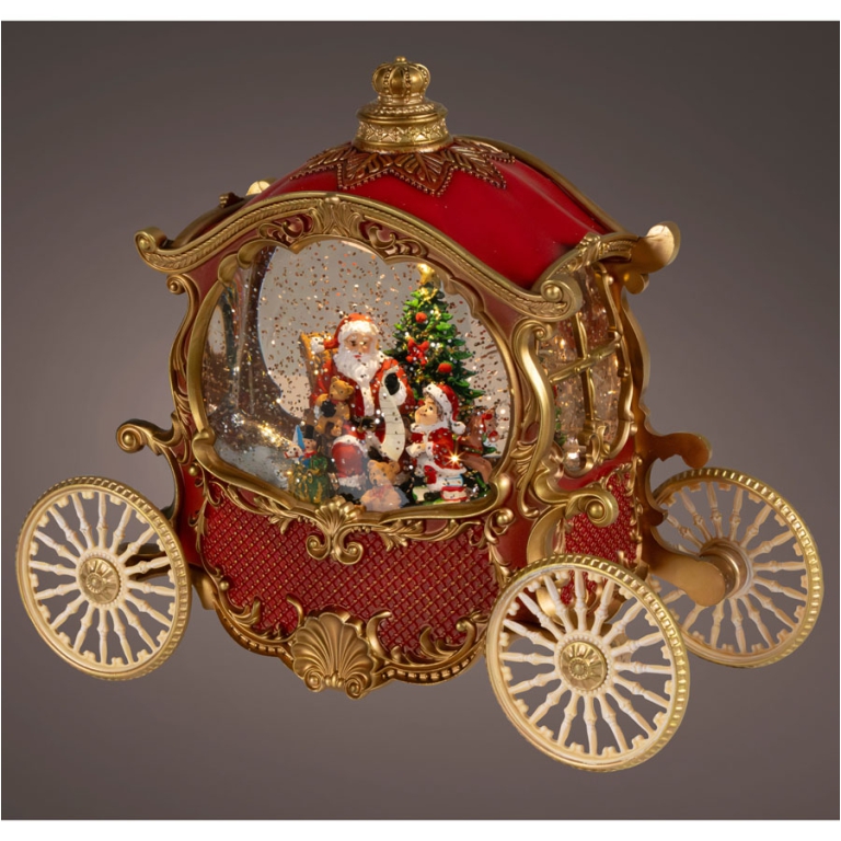 SCENARIO LED SFERACQUA   H21,50CM CARROZZA 2
