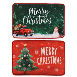 ZERBINO LED 60XH40CM 12L MERRY CHRISTMAS 2 SOGGETTI