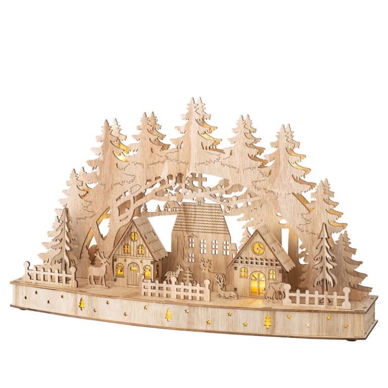 SCENARIO LED LEGNO 8X30H13,50CM 2