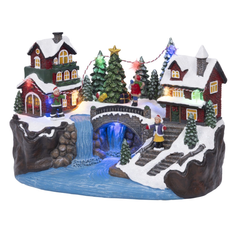SCENARIO LED 15X26H18CM CON MOVIMENTO 2