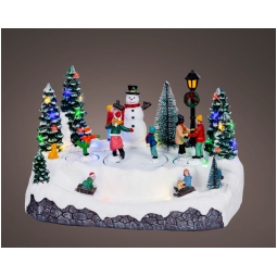 SCENARIO LED 17X25H15CM CON MOVIMENTO