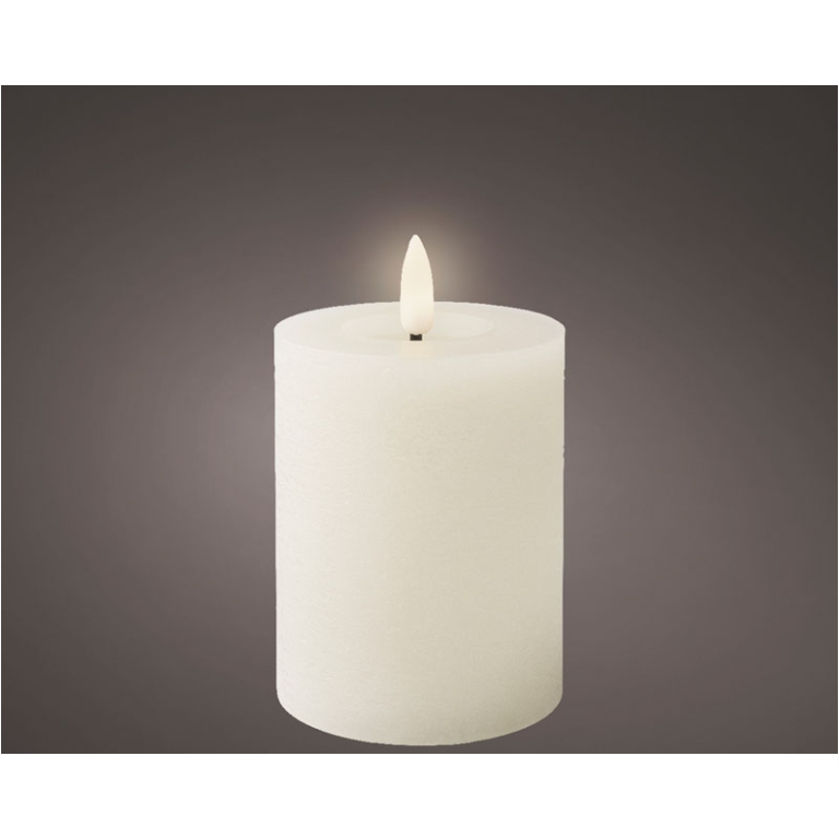 CANDELA LED A BATTERIA   D7H11CM BIANCO CALDO