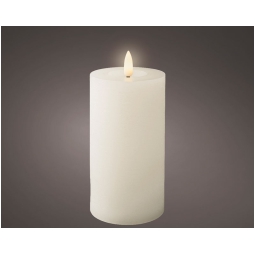 CANDELA LED A BATTERIA   D7H15CM BIANCO CALDO