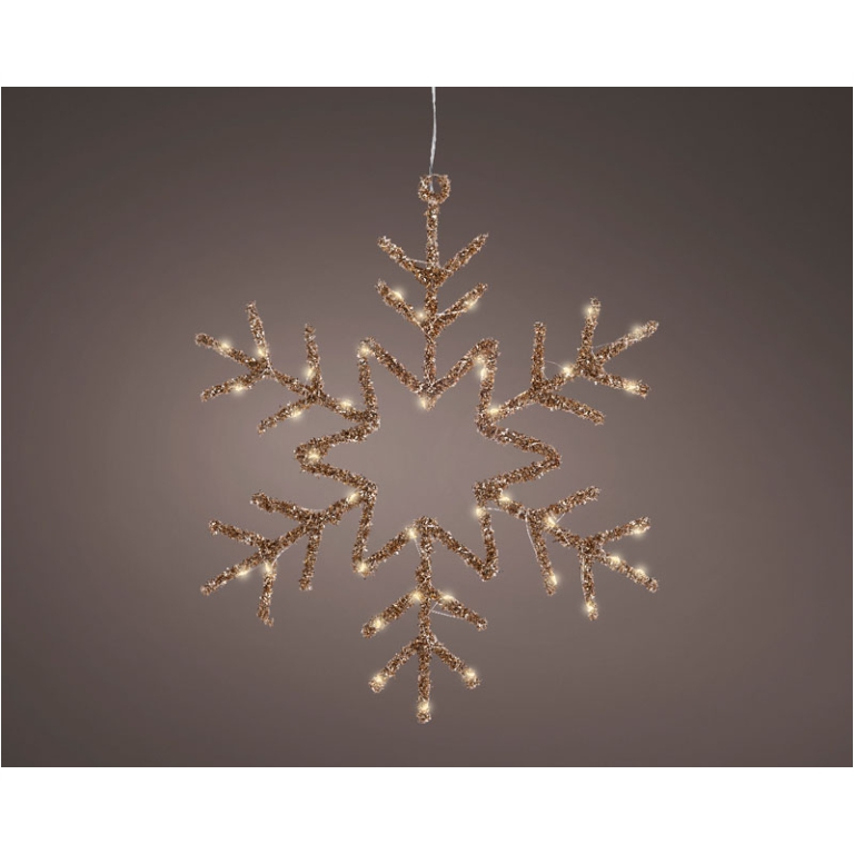 FIOCCO DI NEVE LED D38CM COLOR ORO