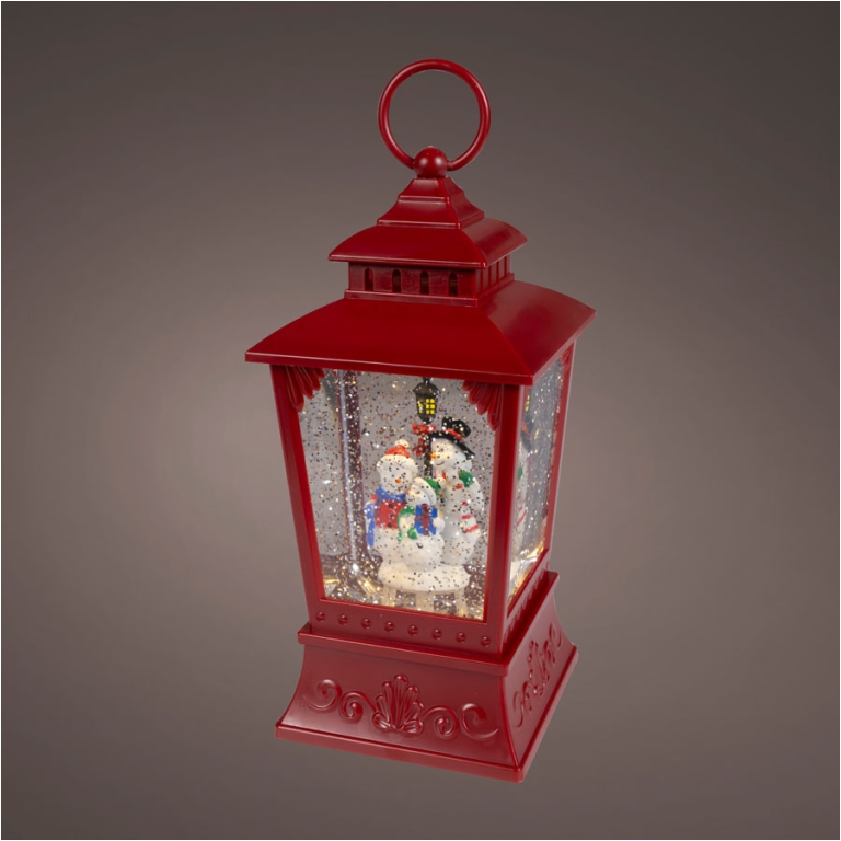 SCENARIO LED SFERACQUA   H24CM LANTERNA ROSSA 2