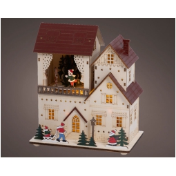 SCENARIO LED 12X19H22CM LEGNO COLORATO