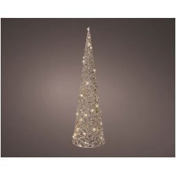 DECORO ALBERO MICROLED D16H60CM DORATO LUCE CALDA