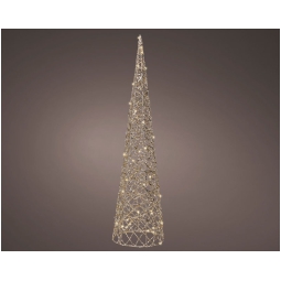 DECORO ALBERO MICROLED D20H80CM DORATO LUCE CALDA