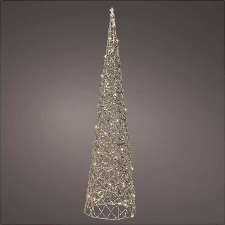 ALBERO MICROLED D20H80CM 40L ORO LUCE CALDA 2
