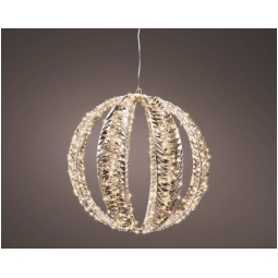 DECORO SFERA LED D40CM   LUCE CALDA