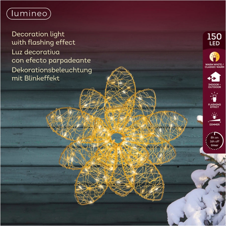 FIORE 150 LED D28XH9CM ORO 5