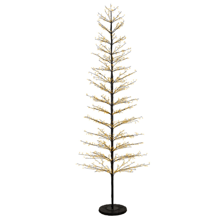 ALBERO LED D110XH270CM   NERO LUCE CALDA 2048L