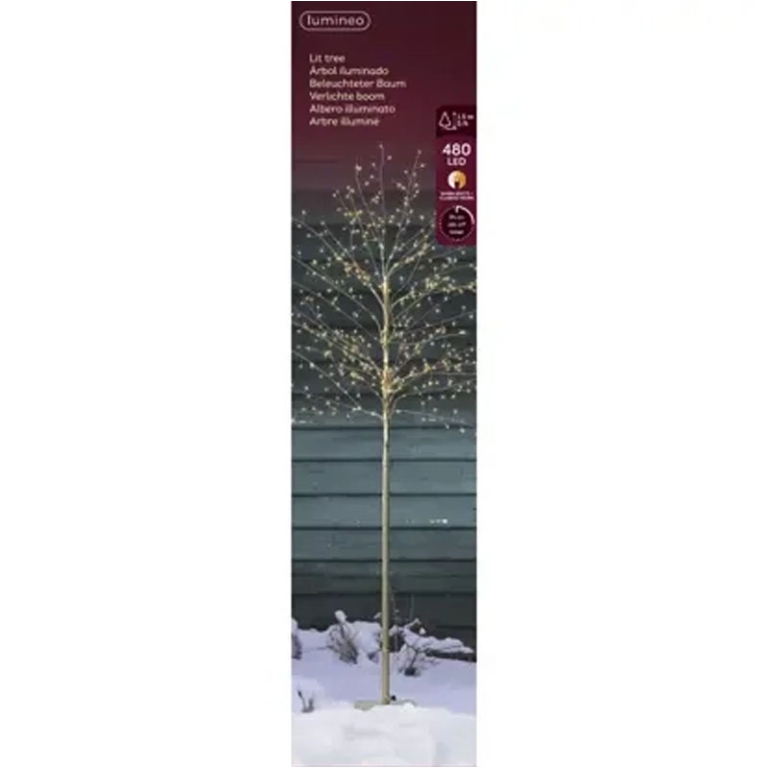 ALBERO LED D60H150CM     BASE METALLO LUCE CALDA 3