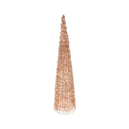 ALBERO CONO LED D25X100CM ORO ROSA LUNGHEZZA BIANCA 500L