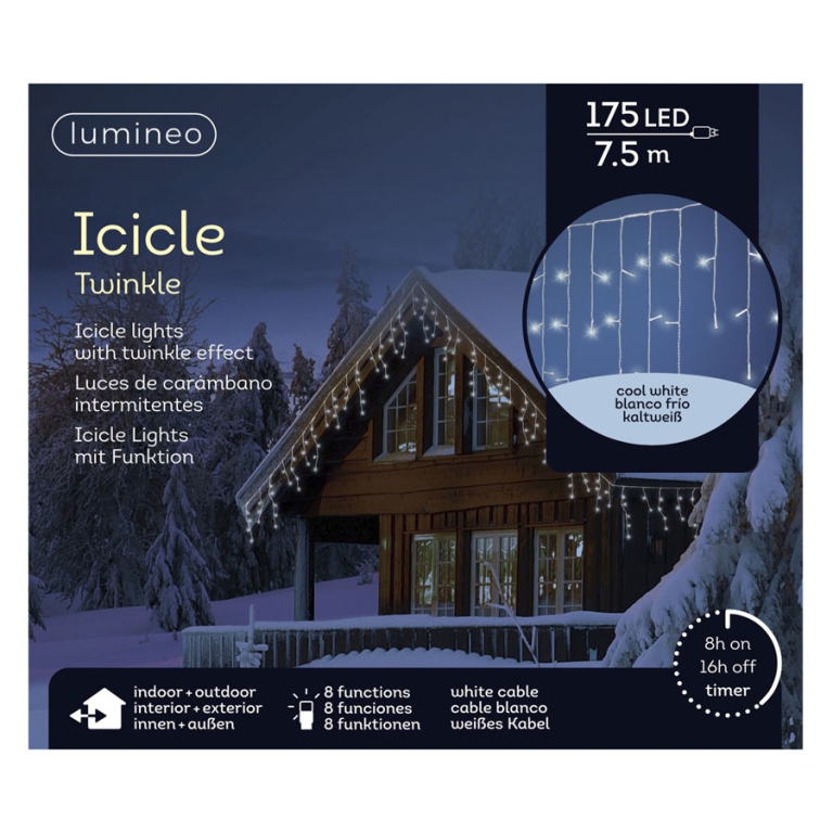 LUMINARIA 175 LED 7,5MT BIANCO FREDDO TENDA 5