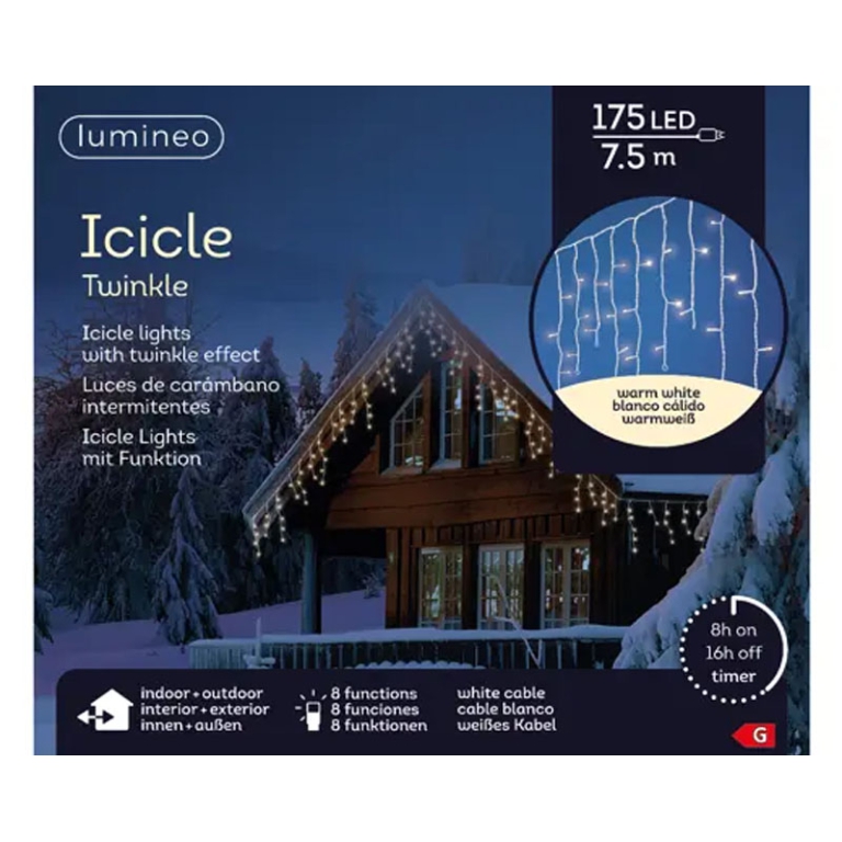 LUMINARIA 175 LED 7,5MT  BIANCO CALDO TENDA 2