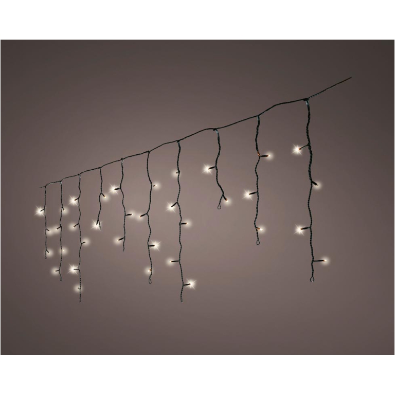 LUMINARIA 175 LED 7,5MT BIANCO CALDO TENDA NERO