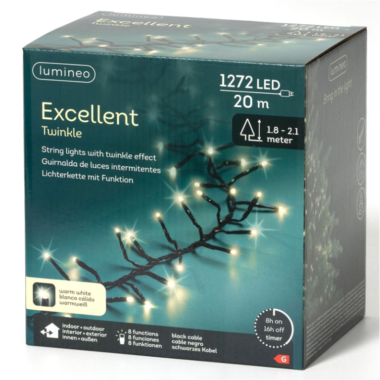 LUMINARIA 1272 LED 20MT BIANCO CALDO ESTERNO 3