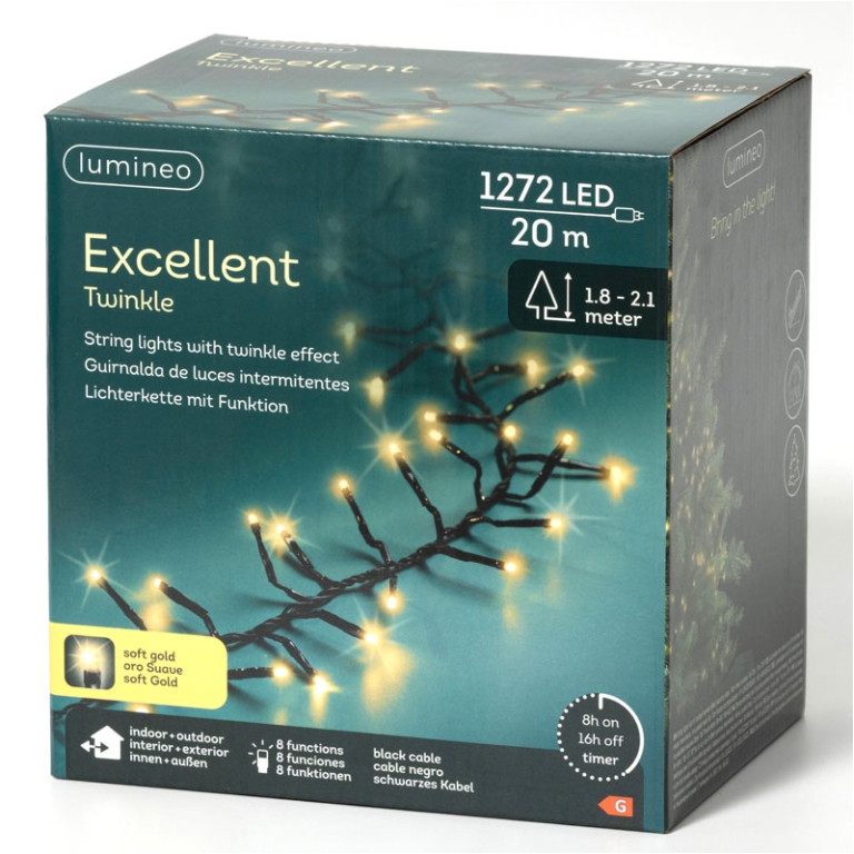 LUMINARIA 1272 LED 20MT ORO SOFT CALDO ESTERNO 3