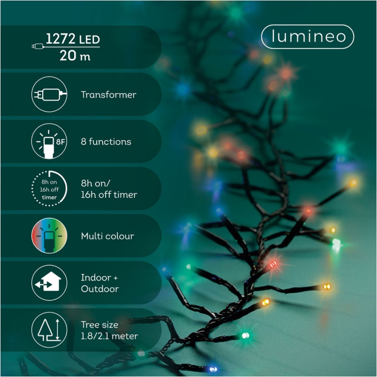 LUMINARIA 1272 LED 20MT MULTICOLORE ESTERNO 3