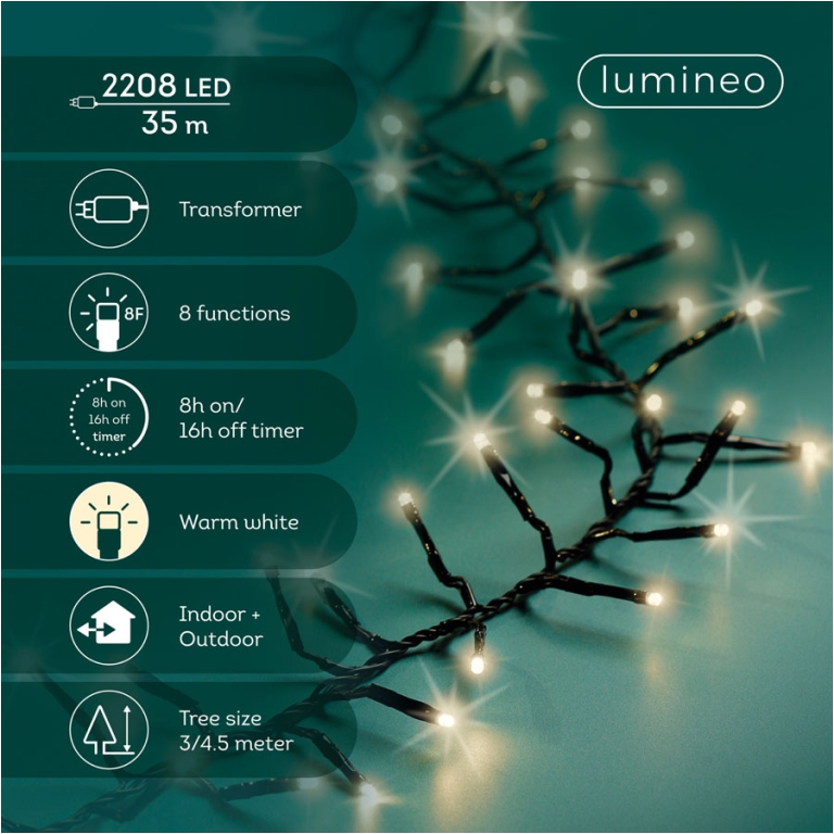 LUMINARIA 2280LED 35MT BIANCO FREDDO F.NERO ESTER. 3