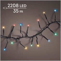 LUMINARIA 2280LED 35MT MULTICOLOR F.NERO ESTERNO