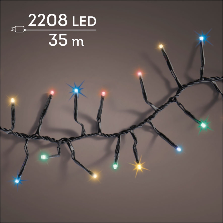LUMINARIA 2280LED 35MT MULTICOLOR F.NERO ESTERNO