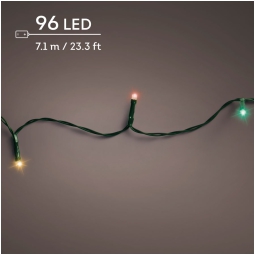 LUMINARIA 96 LED 7MT MULTICOLORE F.VERDE ESTERNO