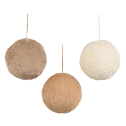SFERA D120MM EFFETTO PELLICCIA COLORI ASSORTITI