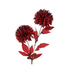 RAMO FIORE CRISANTEMO H80CM ROSSO