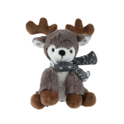 PELUCHE RENNA H17CM CON  SCIARPA