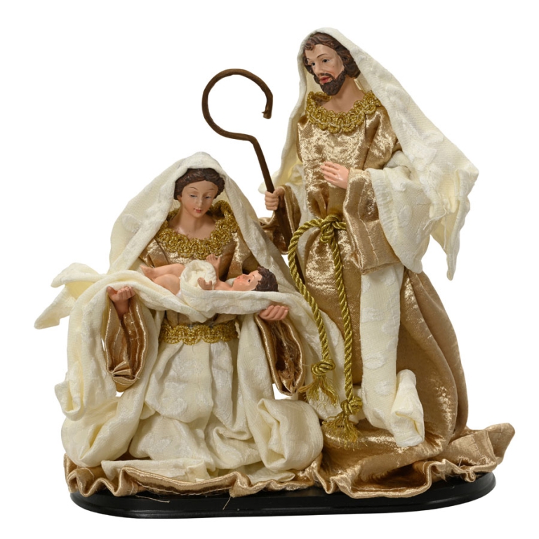 NATIVITA' 21X11X22,5CM   ORO POLYRESINA