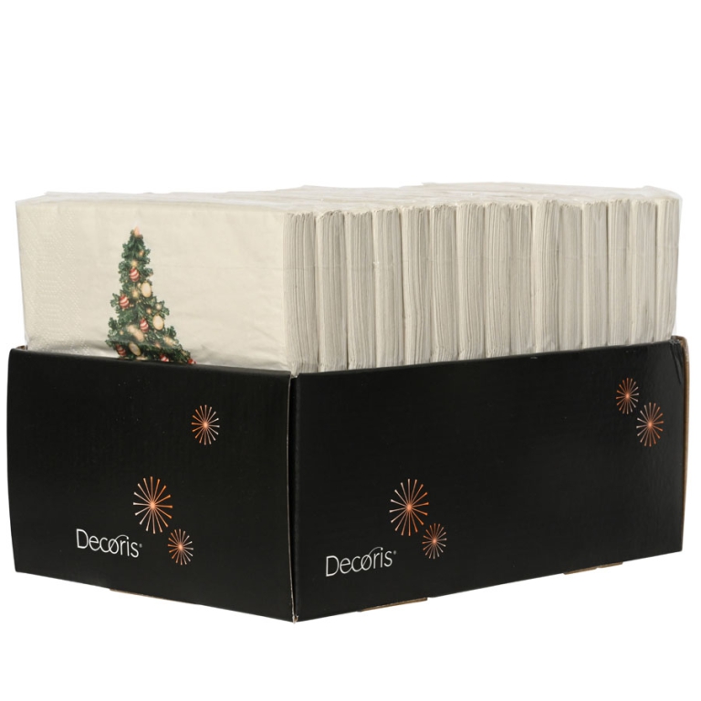 TOVAGLIOLI NATALE 20PZ 33X33 MERRY CHRISTMAS 2