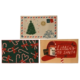 ZERBINO 80XH50CM NATALE  3 SOGGETTI ASSORTITI
