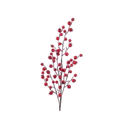FIORE RAMO BACCHE H60CM  ROSSO