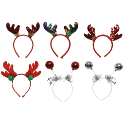 CERCHIETTO XMAS RENNA    SOGGETTI ASSORTITI TAGLIA UNICA