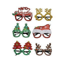 OCCHIALI FUNNY XMAS SOGGETTI ASSORTITI TAGLIA UNICA