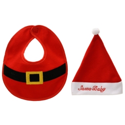 SET BAVAGLIA E CAPPELLINO BABBO NATALE BABY