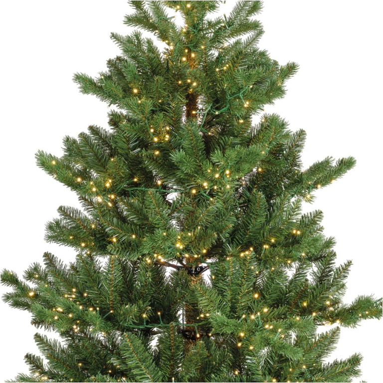 ALBERO LED H210CM D127CM 2400 LUCI CALDE ALBA FIR 3