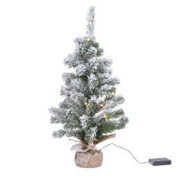 MINI ALBERO LED H60CM D36CM INNEVATO 20 LUCI CALDE