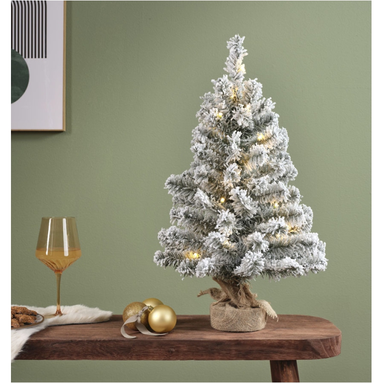 MINI ALBERO LED H75CM D41CM INNEVATO 35 LUCI CALDE 2