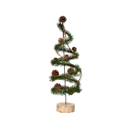 DECORO ALBERO D16H49CM   BASE LEGNO