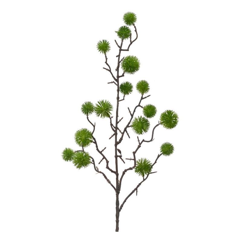 RAMO FIORE BACCHE H62CM  VERDE